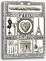 Постер Винтажный Париж