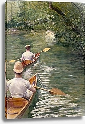 Постер Кайботт Гюстав (Gustave Caillebotte) The Canoes, 1878