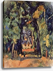 Постер Сезанн Поль (Paul Cezanne) Дорога в Шантильи