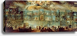 Постер Сан-Обин Габриэль View of the Salon at the Louvre, 1779