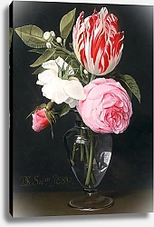 Постер Сегерc Даниель Flowers in a glass vase