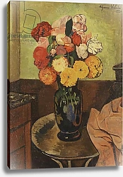 Постер Валадон Мэри Vase of Flowers on a Round Table; Vase de Fleurs sur une Table Ronde, 1920