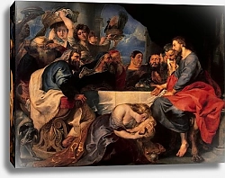 Постер Рубенс Петер (Pieter Paul Rubens) Feast in the house of Simon the Pharisee, c.1620