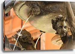 Постер Италия. Рим. Фрагмент фонтана  Черепаха
