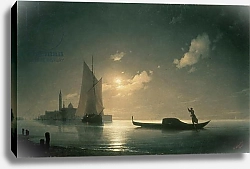Постер Айвазовский Иван Gondolier at Sea by Night, 1843
