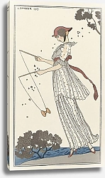 Постер Барбье Джордж Robe de linon imprimé