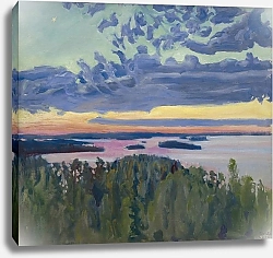 Постер Калела Гэллен View Over a Lake at Sunset