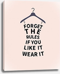 Постер Женская мода, платье с цитатой #1