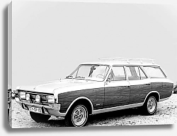 Постер Opel Commodore Voyage Concept (A) '1968