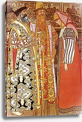 Постер Билибин Иван Стрельчиха перед царем и свитой