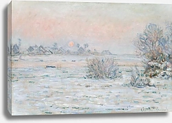 Постер Моне Клод (Claude Monet) Зимнее солнце, Лавакорт