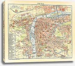 Постер Карта Праги