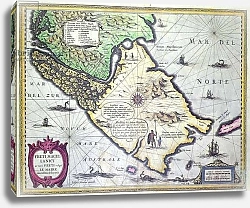 Постер Школа: Голландская 17в Map of the Magellan Straits, Patagonia