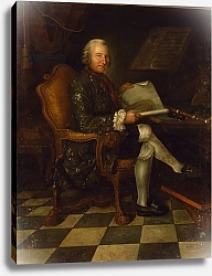 Постер Школа: Немецкая 18в. Isaac Egmont von Chasot at his Desk, 1750