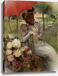Постер Сен-Пьер Эдгар Красный зонтик