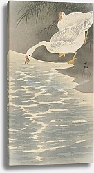 Постер Косон Охара Geese on the bank
