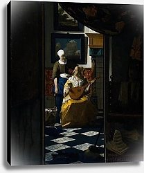 Постер Вермеер Ян (Jan Vermeer) Любовное письмо