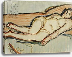 Постер Рольфс Кристиан Reclining Nude; Liegende Akt,