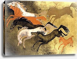 Постер Дюнанд Джин Prancing Horses, c.1950