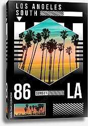 Постер Лос-Анжелес, современный плакат 2