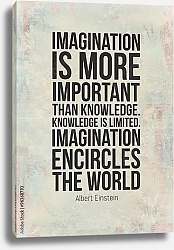 Постер Мотивационный плакат с цитатой Альберта Эйнштейна