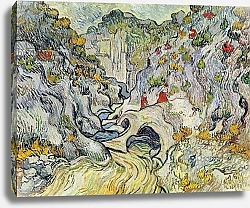 Постер Ван Гог Винсент (Vincent Van Gogh) The ravine of the Peyroulets, 1889