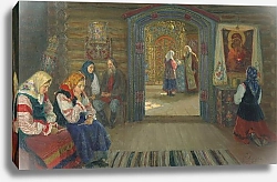 Постер Милорадович Сергей У исповедника. 1915