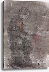 Постер Арозениус Ивар Self Portrait with a Heart in His Hand