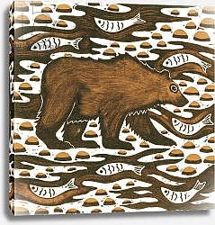 Постер Морли Нэт (совр) Fishing Bear, 2001