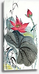 Постер Китайский цветок лотоса 3