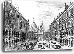 Постер Мариески Микеле View of San Marco from the Palazzo Ducale, Venice, engraved by Michele Marieschi, 18th Century