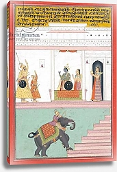 Постер Школа: Индийская 18в Kanhada Ragini of Dipak, c.1755