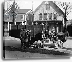 Постер Неизвестен Coke delivery wagon and workers, Detroit City Gas Co., Michigan, 1900