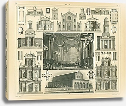 Постер Архитектура №14: церковь Мадлен в Париже, Франция 1