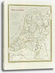 Постер Карта: Голландия