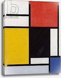 Постер Мондриан Пит Composition with red, yellow, black, blue and grey, 1921