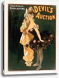 Постер Американский Литограф К Chas. H. Yale’s everlasting Devil’s auction