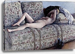 Постер Кайботт Гюстав (Gustave Caillebotte) Nude on a Couch, c.1880