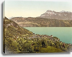Постер Швейцария. Город Герзау