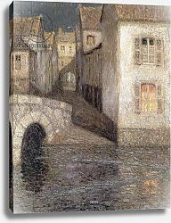 Постер Сиданер Анри The House by the River, Chartres; Les Masons sur la Riviere, Chartres, 1929