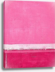 Постер Розовая абстракция с полосками
