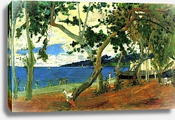 Постер Гоген Поль (Paul Gauguin) Морское побережье