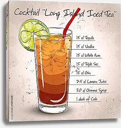 Постер Коктейль Лонг Айлендский холодный чай