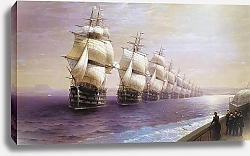 Постер Айвазовский Иван Смотр Черноморского флота в 1849 году