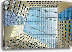 Постер Современные стеклянные здания