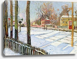 Постер Синьяк Поль (Paul Signac) The Snow, Bois, 1886