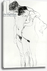 Постер Климт Густав (Gustav Klimt) Study for 'Hoffnung I' 1903-04