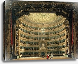 Постер Школа: Итальянская 19в La Scala, Milan, during a performance