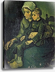 Постер Ван Гог Винсент (Vincent Van Gogh) Mother and Child, 1885