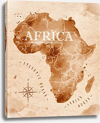 Постер Карта Африки